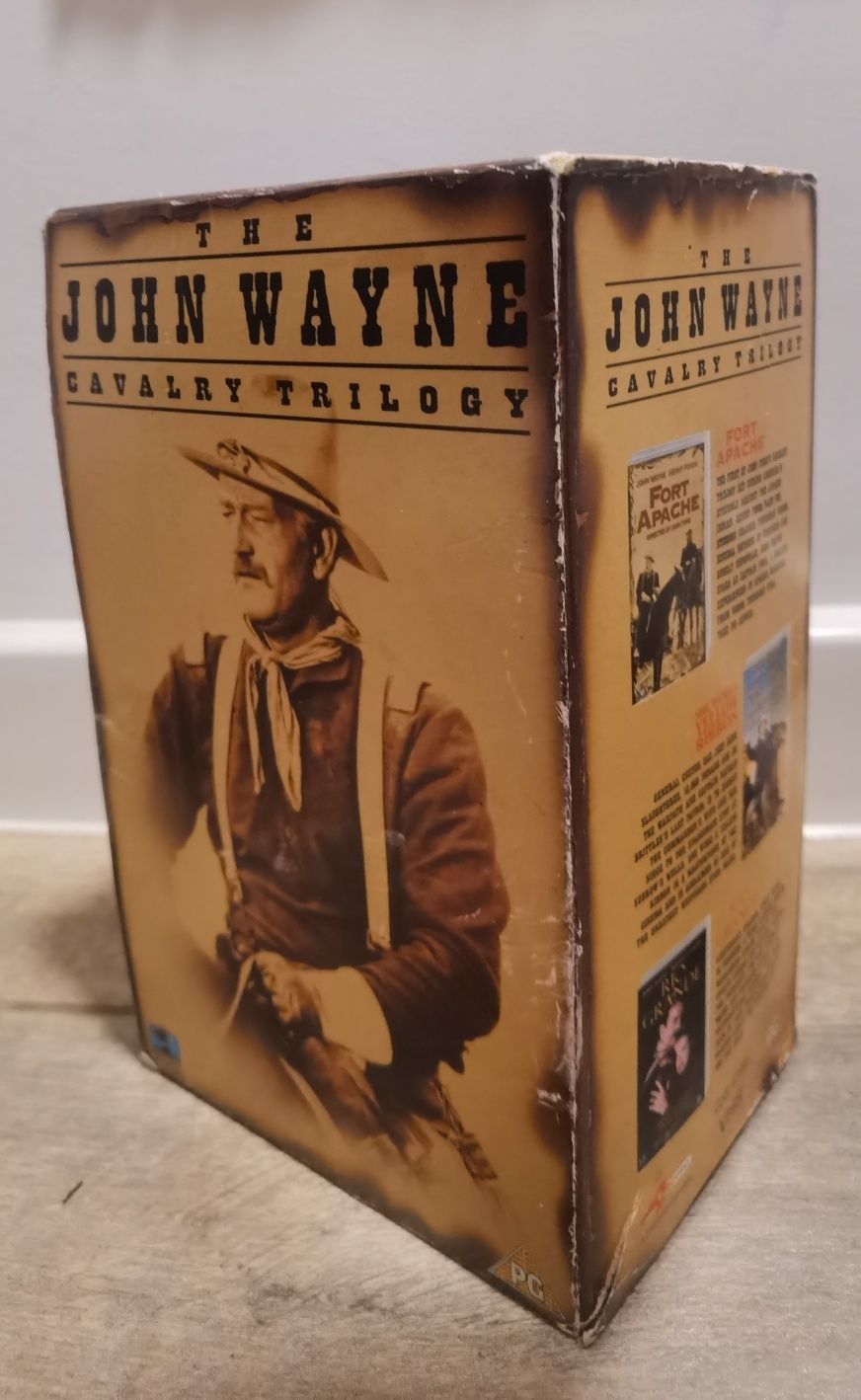 Filme de colecție western VHS The John Wayne Cavalry Trilogy vintage