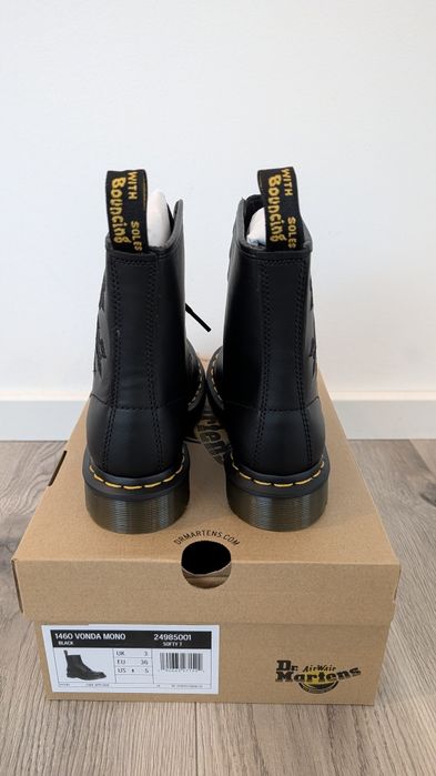 Dr Martens 1461 Vonda Mono Floral Softy T Black 36