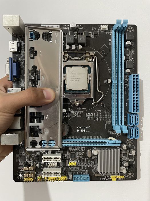 Материнская плата h110s сокет 1151 с камнем