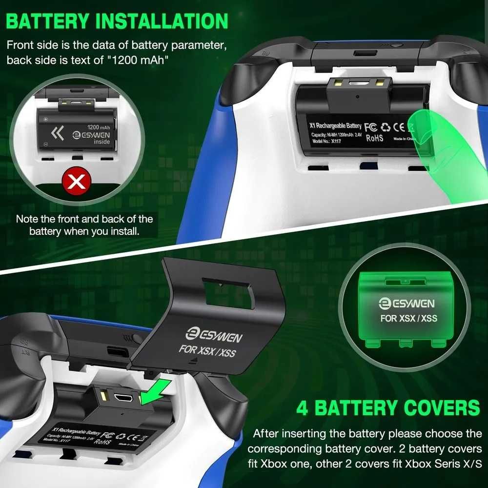 Набор Аккумулятор на геймпад xbox one / series s x