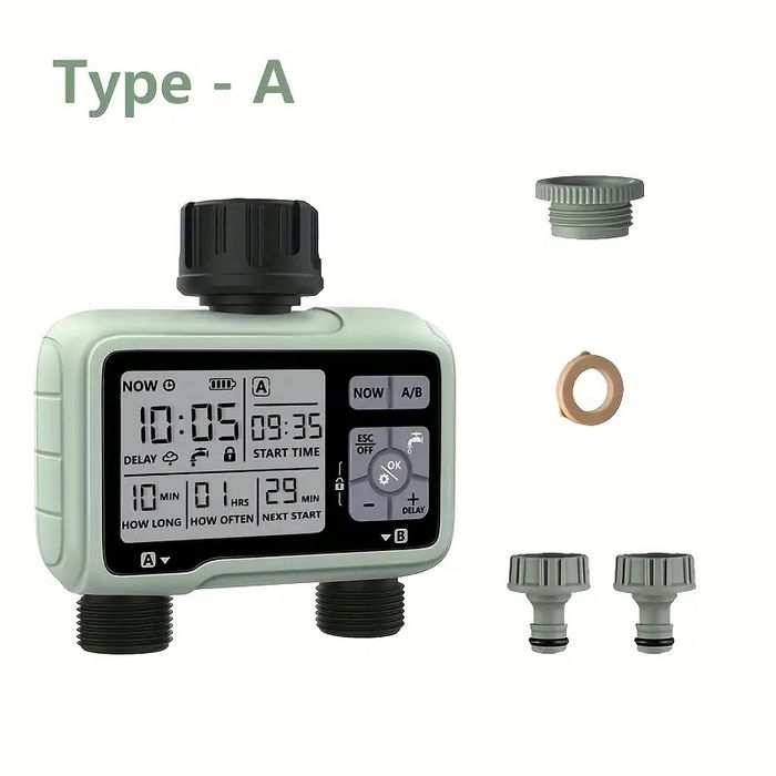 Интелигентен двуканален таймер за поливане Eshico HCT-326