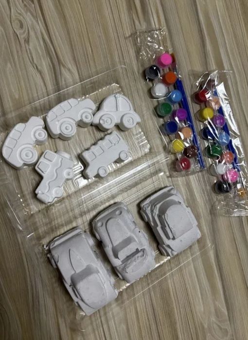 Болаларга мос экологик гипсдан ясалган фигуркалар (бояш учун)