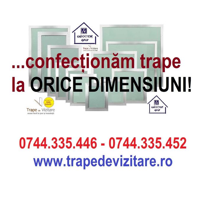 Producem trape de vizitare EI45 (EI30) pt pereti si ghene instalatii