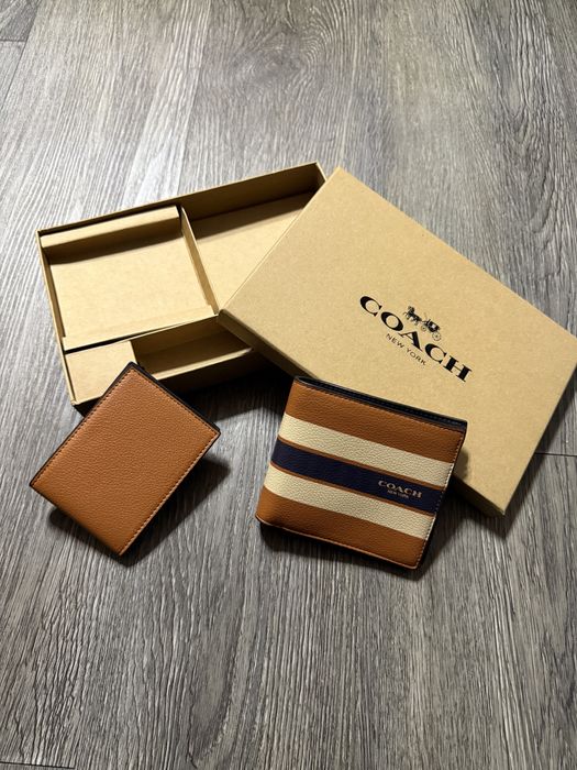 Set Portofel Coach + Cardholder nou/new