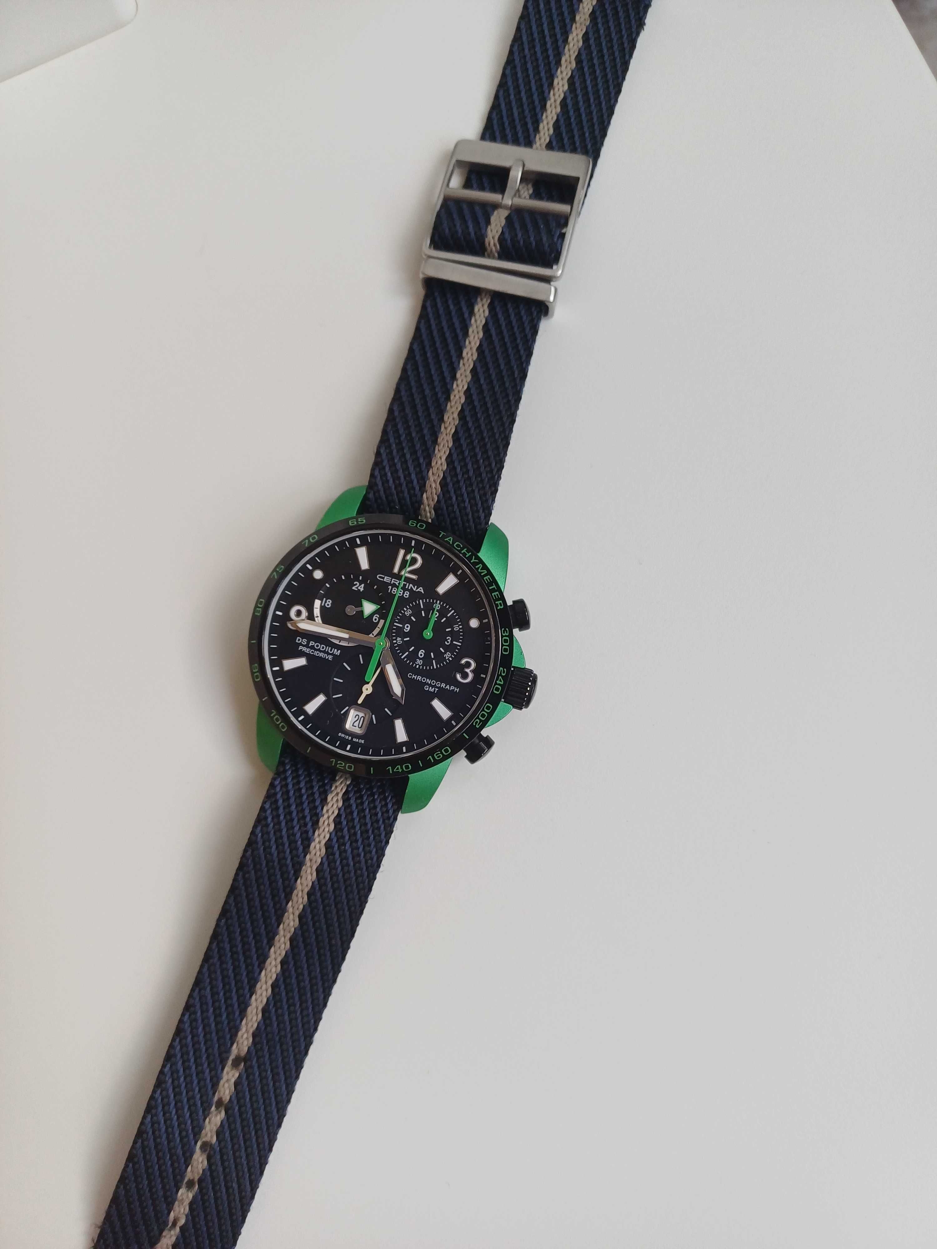 Часовник Certina GMT CHRONOGRAPH 42мм Сервизиран