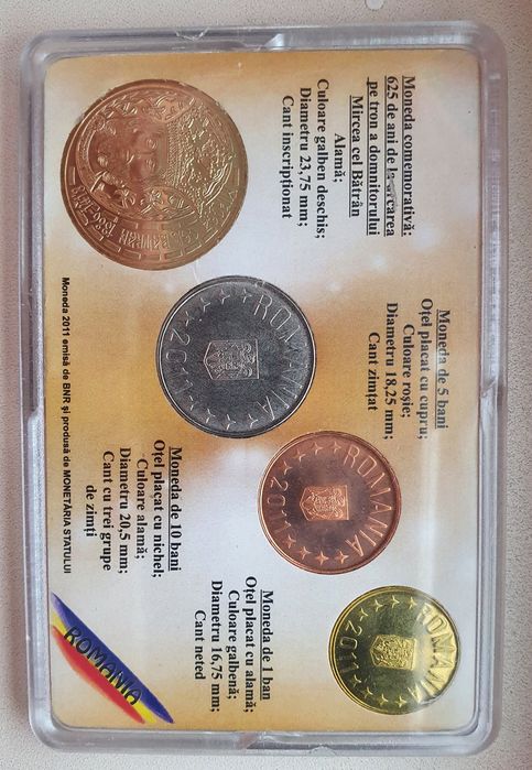 Vând set moneda 2011 Mircea cel Batran