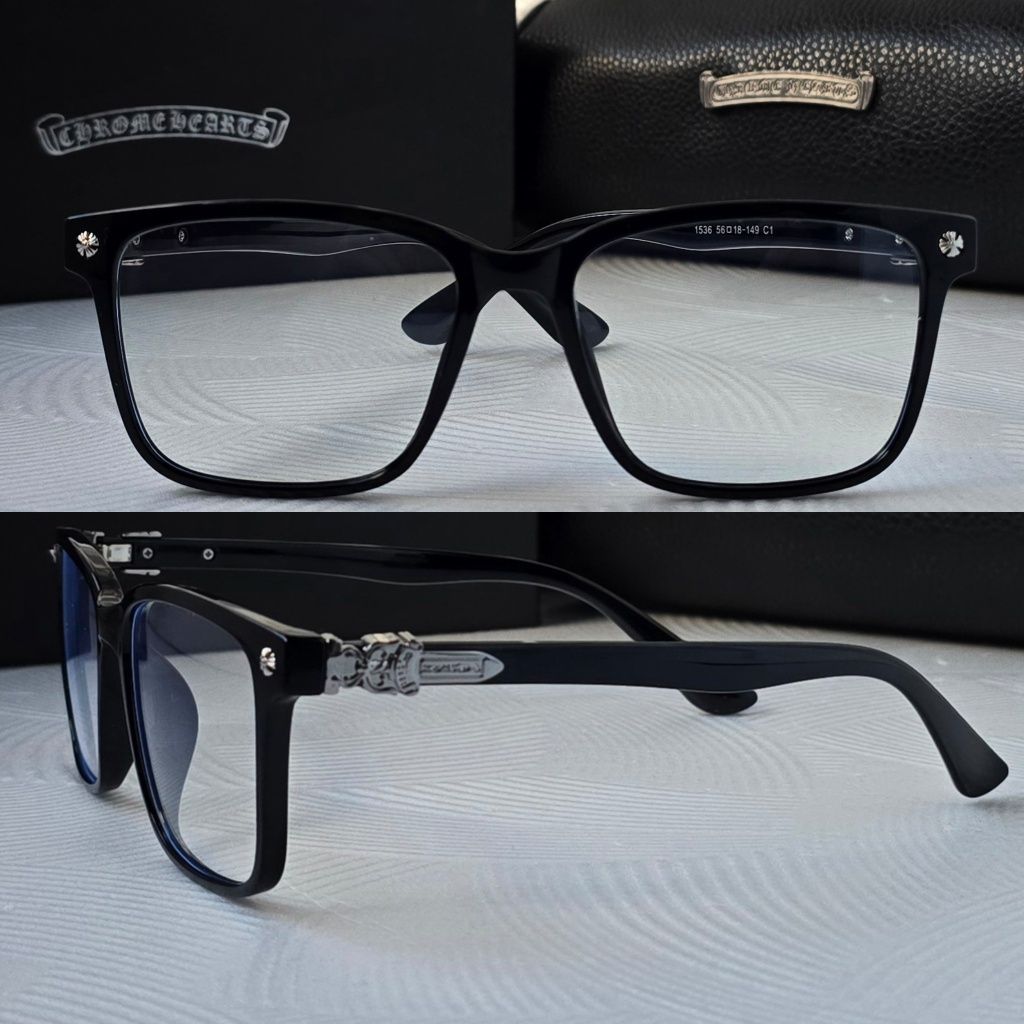 Очила за компютър Диоптрични рамки прозрачни слънчеви chrome hearts