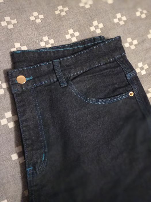 Мужские прямые джинсы большого размера на высокий рост