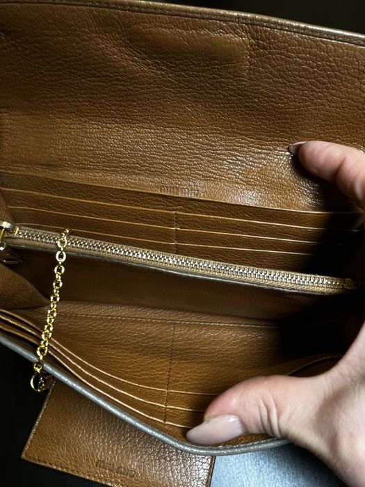 Портфейл Miu Miu от естествена кожа • винтидж • със сертификат