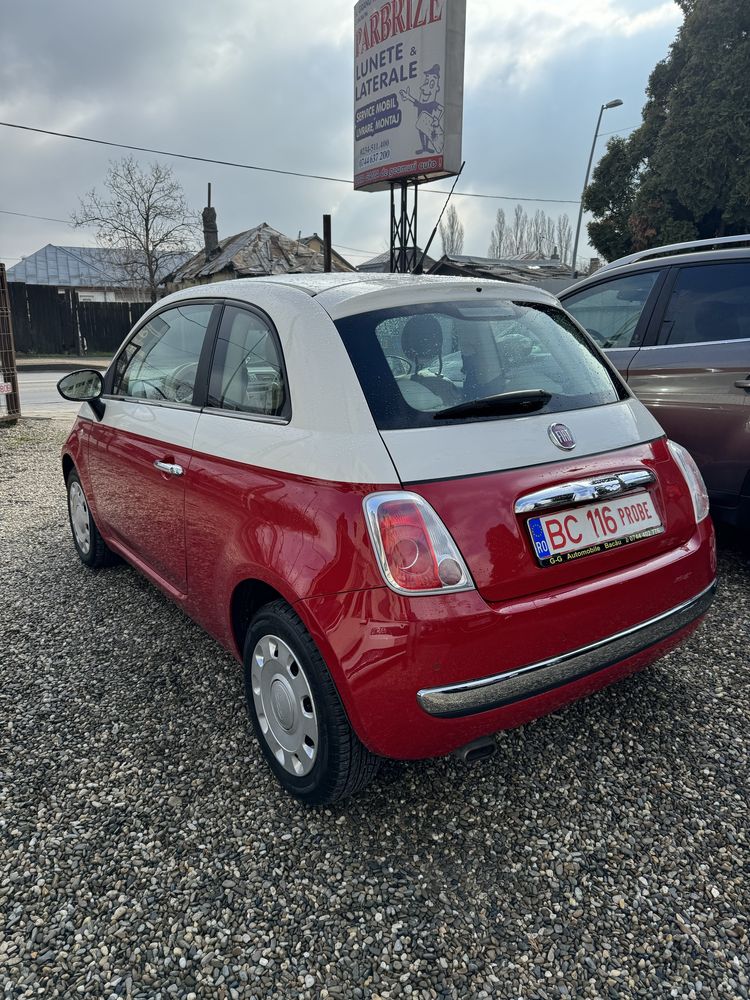 Fiat 500 1,2 benzina 69 Cp, An 28.06.2012, Euro 5, 125000 km