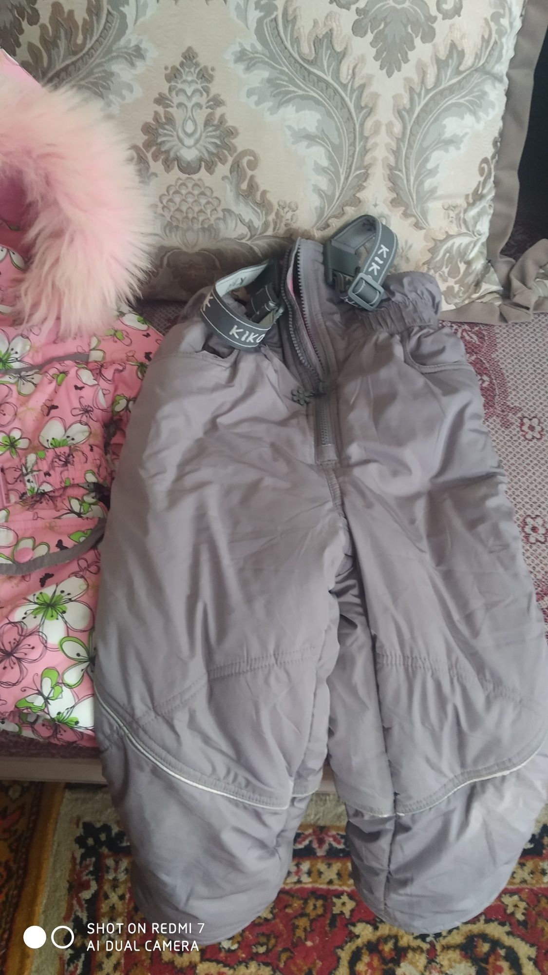 Зимняя куртка со штанами на девочку рост 104