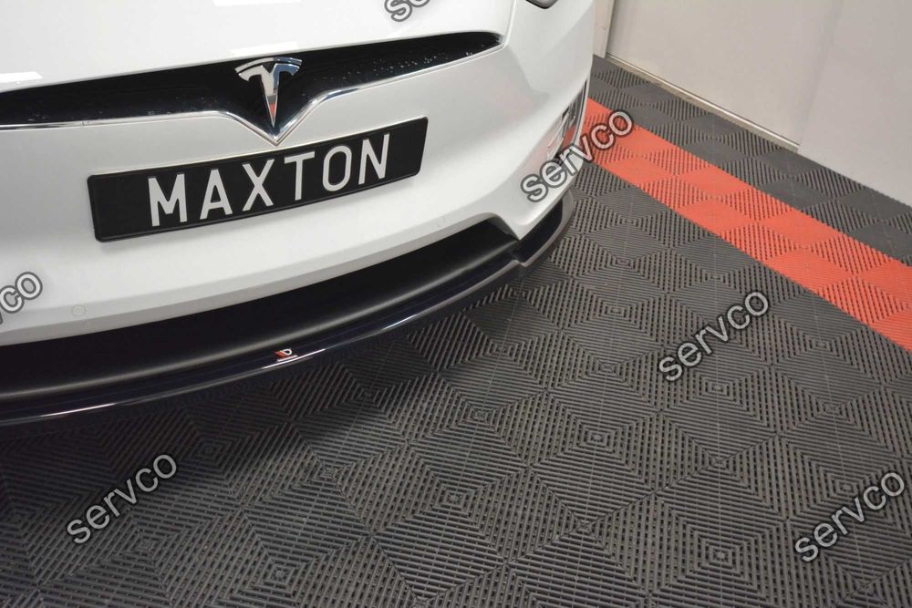 Prelungire splitter bara fata Tesla Model X 2015- v1 - Maxton Design