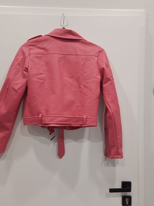 Jacketa biker imitație