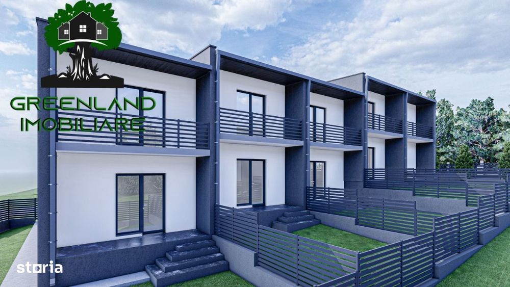 Casa 3 Cam, 2 Bai, LOC de PARCARE, Curte, Terasa, 86 mp, Bucium Visan