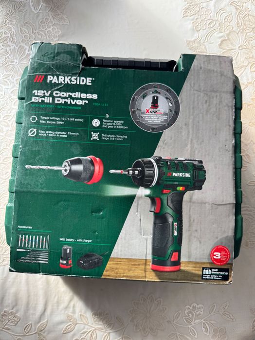 Șurubelniță / Mașină de găurit Parkside 12V – Stare excelentă