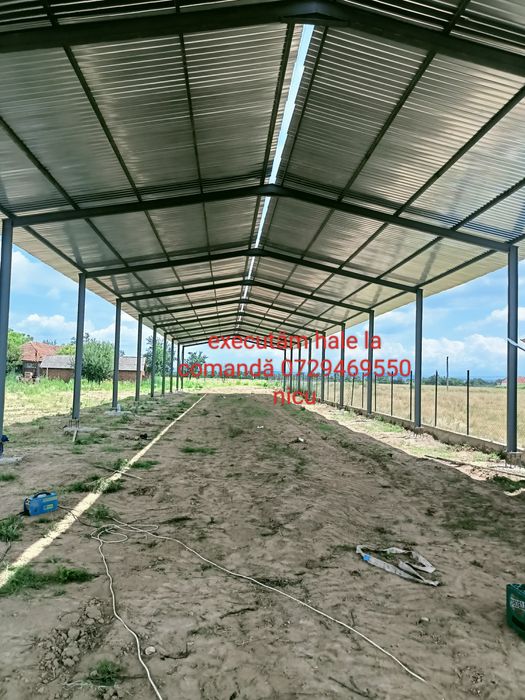 Vând hală metalică 10 m cu 40 cu 4 m