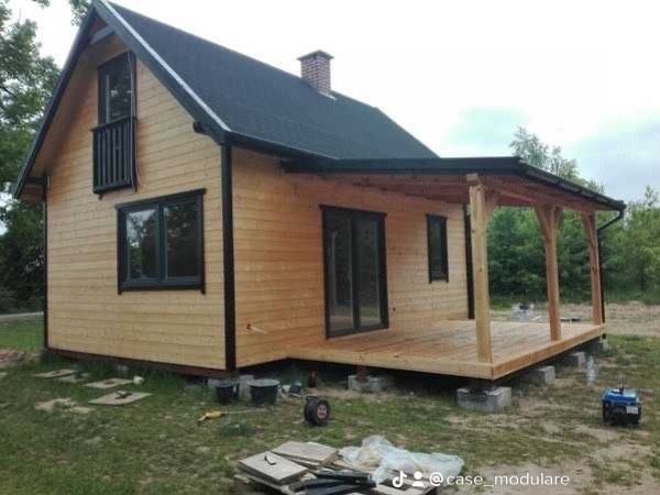 Casa pe structura metalica sau A frame