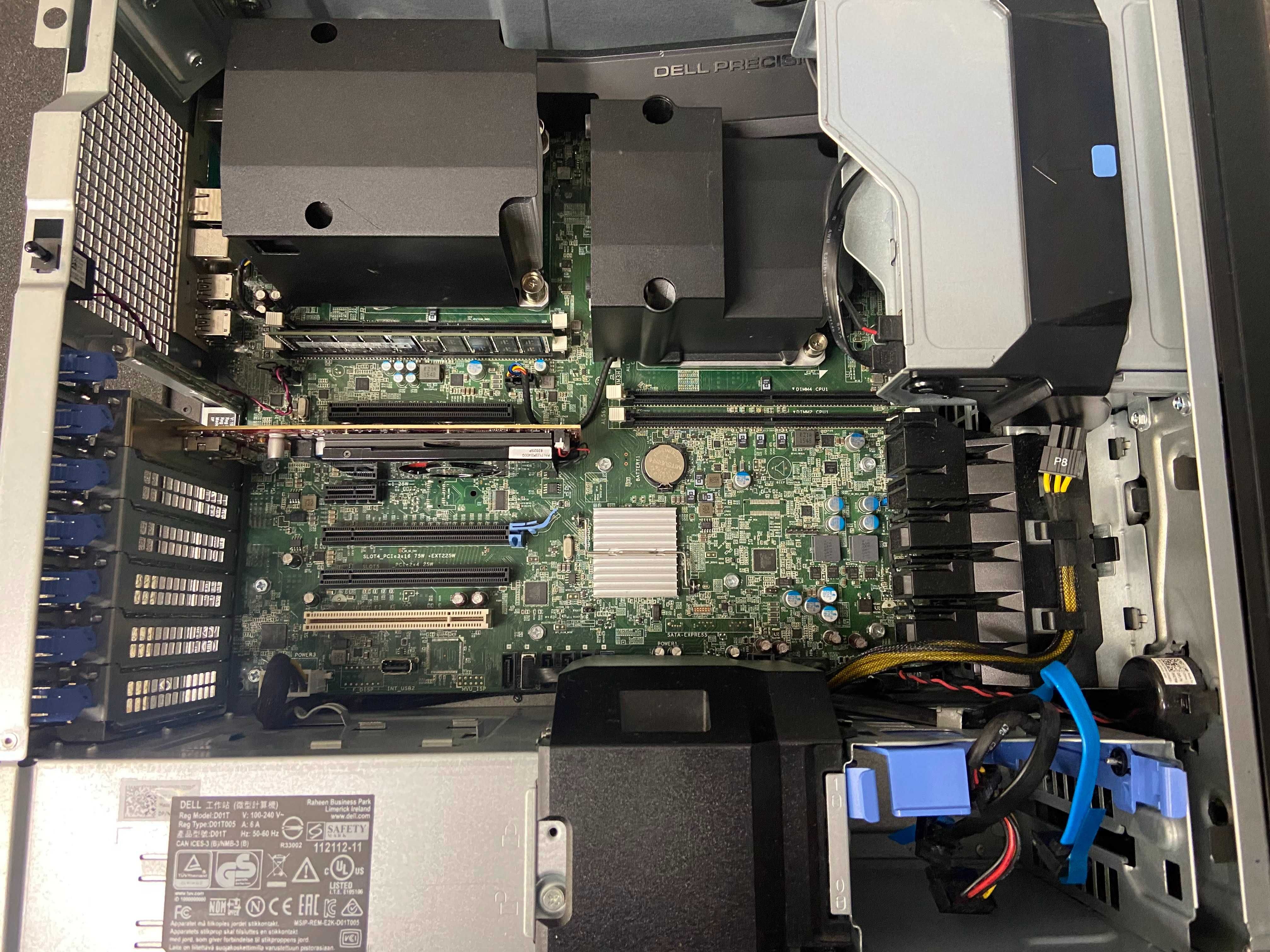 Dell T7810 2x E5-2680 v4, 32GB DDR4, AMD W2100, 7810 работна станция