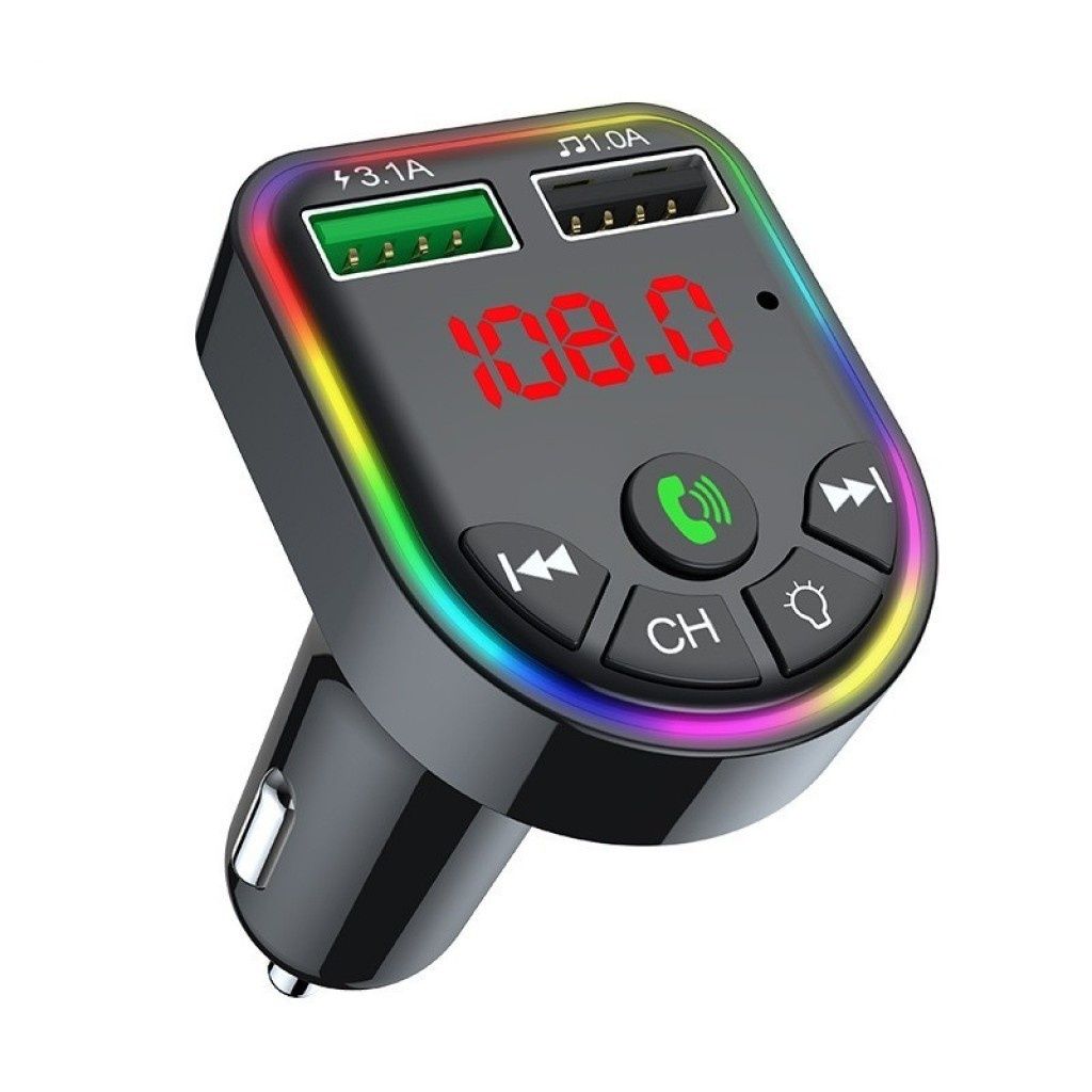 Автомобилен трансмитер с Bluetooth 5.0, MP3 плеър двойно USB