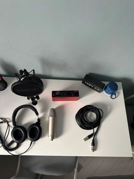 Kit Complet Podcast/Voiceover: Rode NT1-A + ATH-M50x + Scarlett 2i2