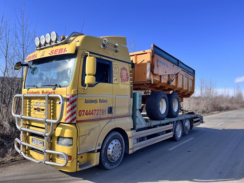 Transport utilaje  agricole tractor Taf combina transport agabaritic