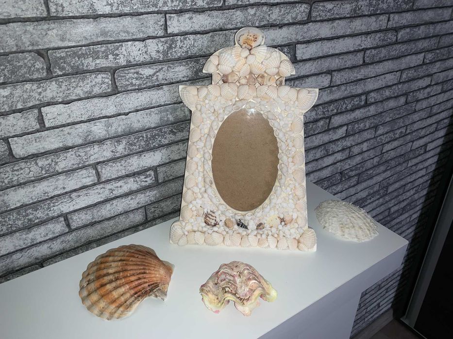 Decor marin scoici cu rama foto