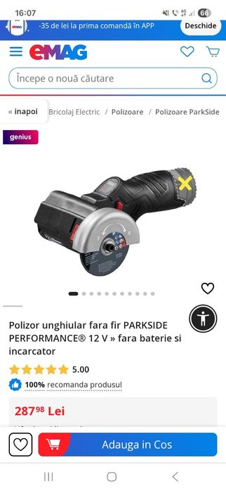 Flex mic parkside performance 12v
