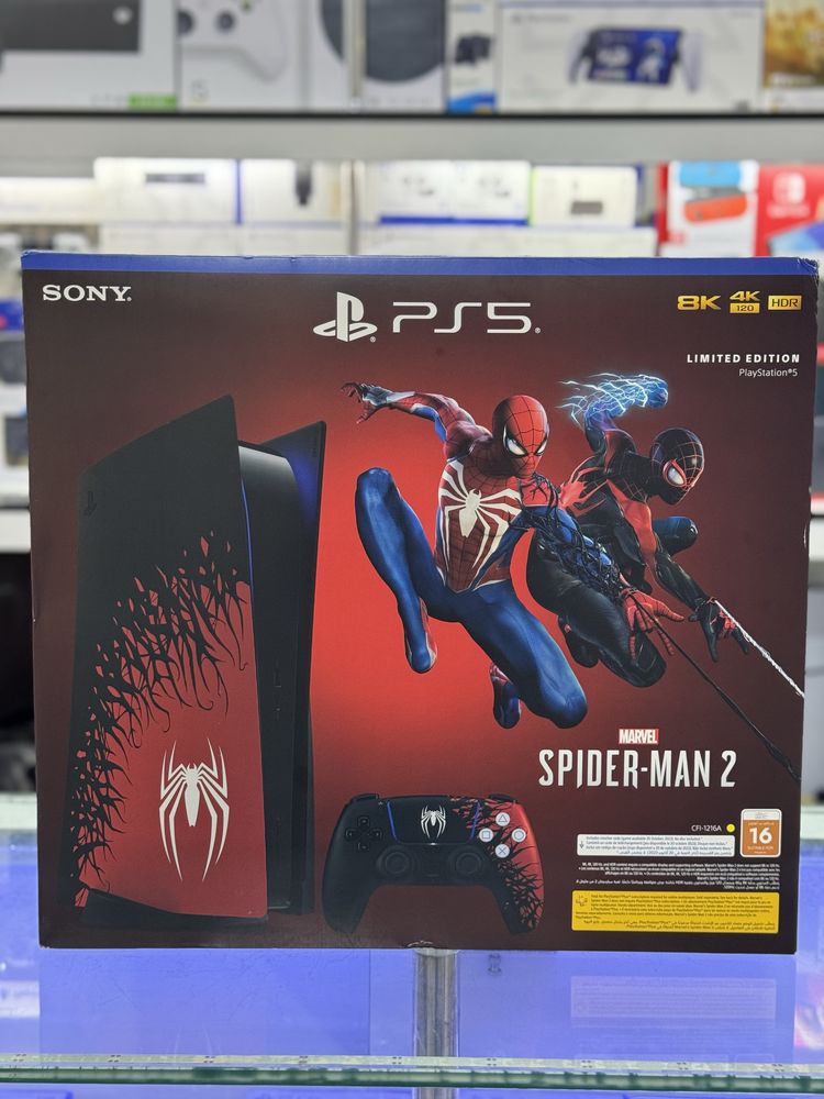 Limited Edition Spider- man 2 PlayStation 5 с дисководом без ваучер