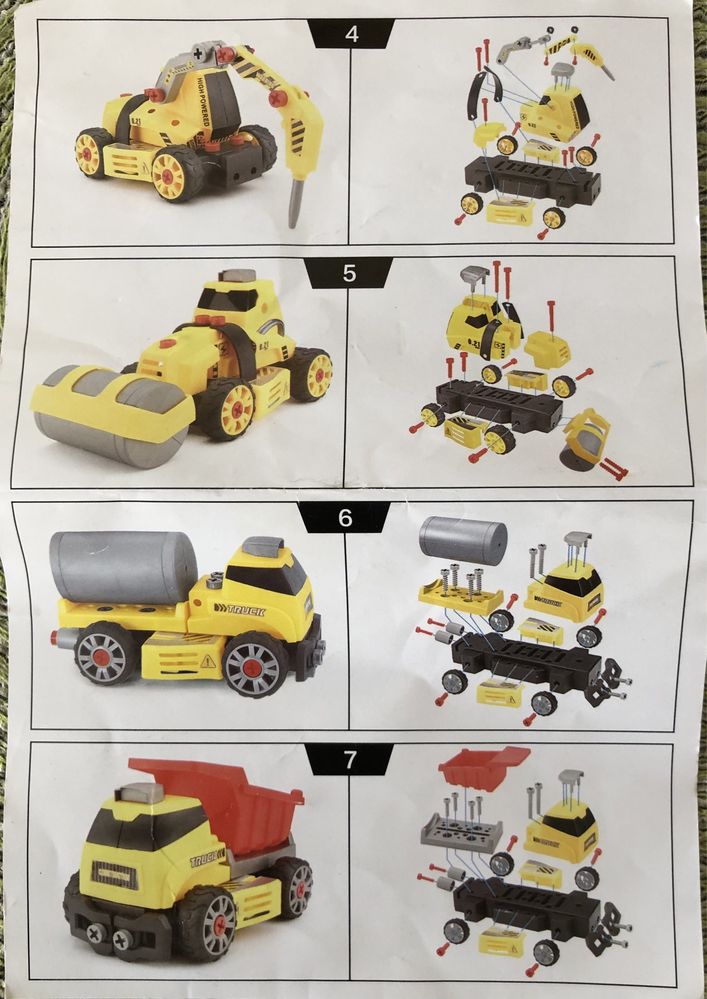 Образ. игра и три конструктора, 7 в 1, 3 + г.