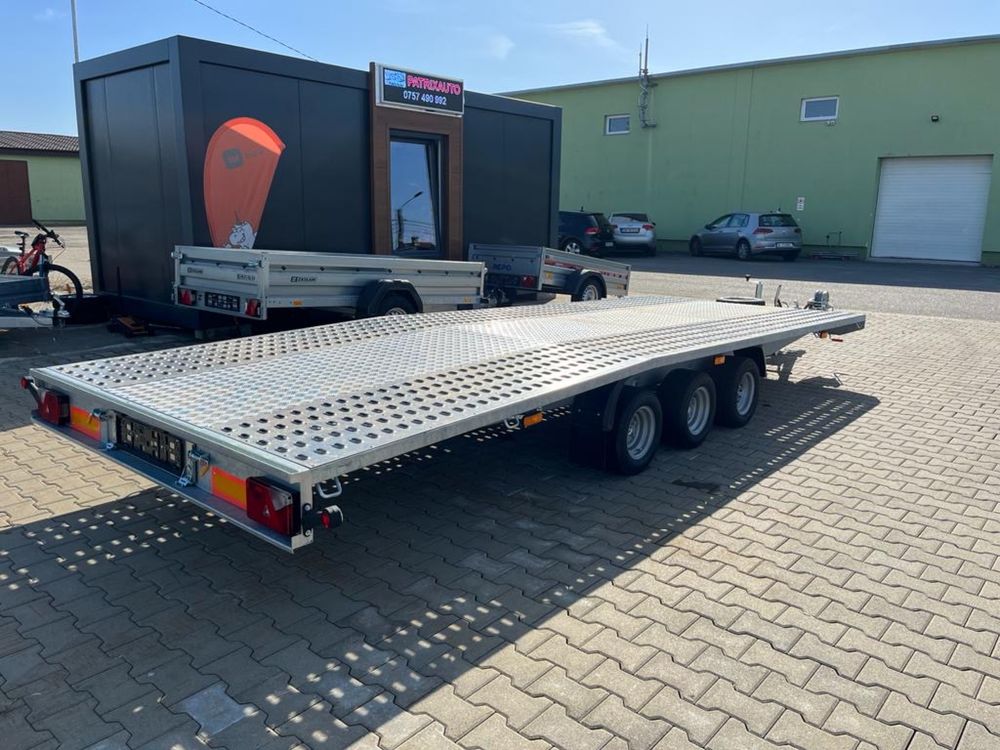 Trailer/platforma 5,5m 3,5t kg 3 axe! Roti 10C. An Fab 2023 ( nou)