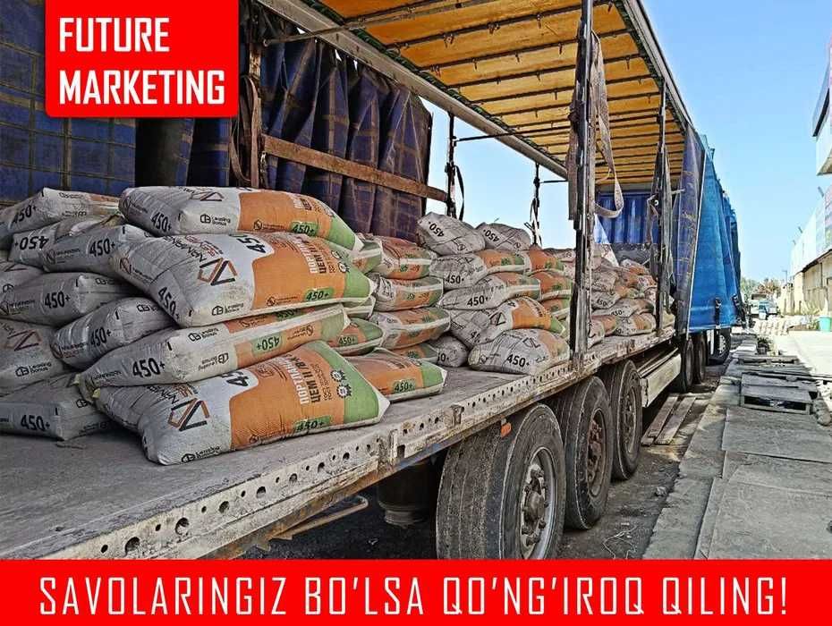 Цемент оптом с доставкаой по ташкенту Sement Cement