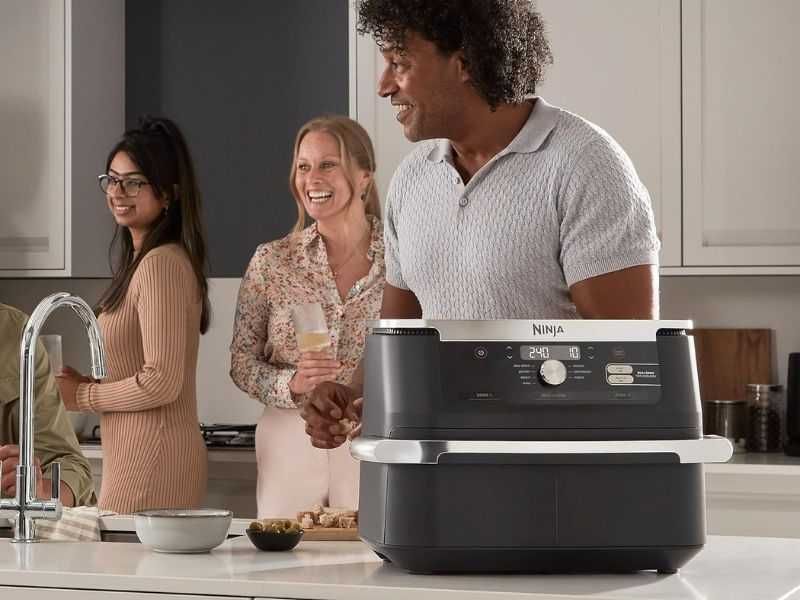 Двузонов Еър фрайър Ninja Foodi FlexDrawer AF500EU, 10.4L, Черен
