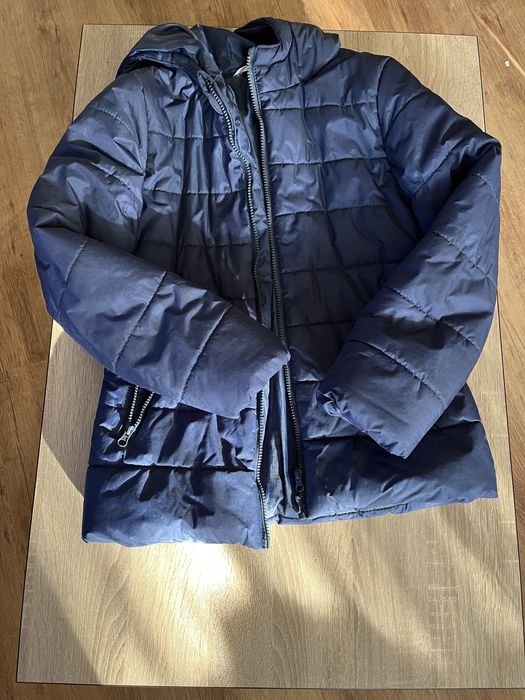 Geaca de iarna, culoare albastra