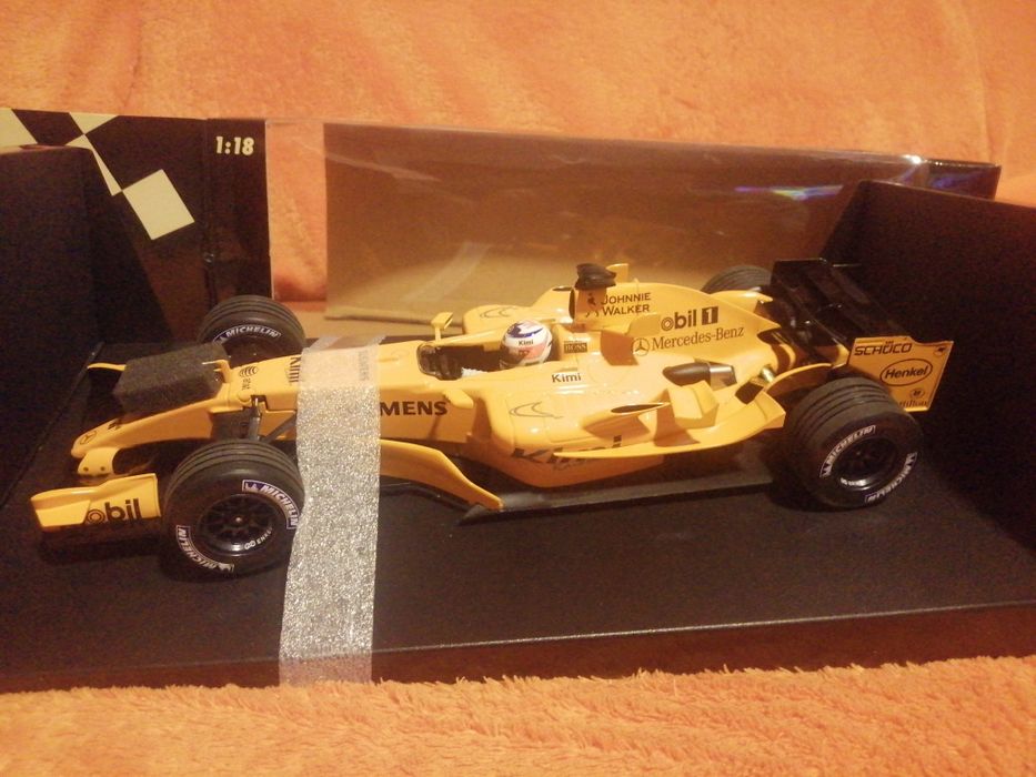 Mclaren Mercedes Kimi Raikkonen macheta formula 1 1.18 minichamps
