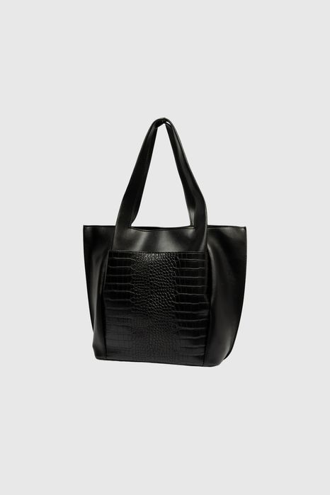 НОВО! ЛИКВИДАЦИЯ! Елегантна просторна дамска чанта с десен