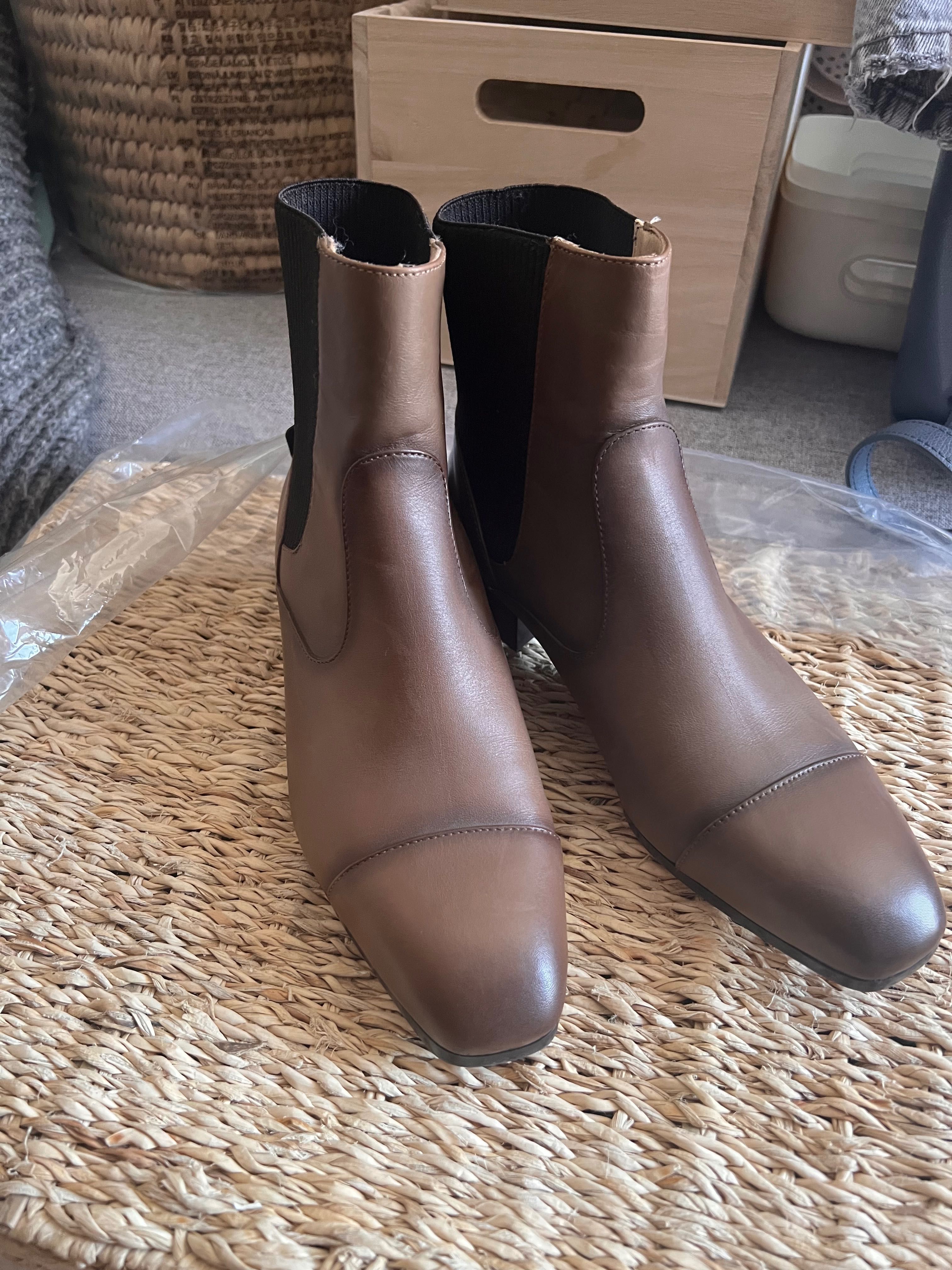 Botine noi Massimo dutti piele naturală 36