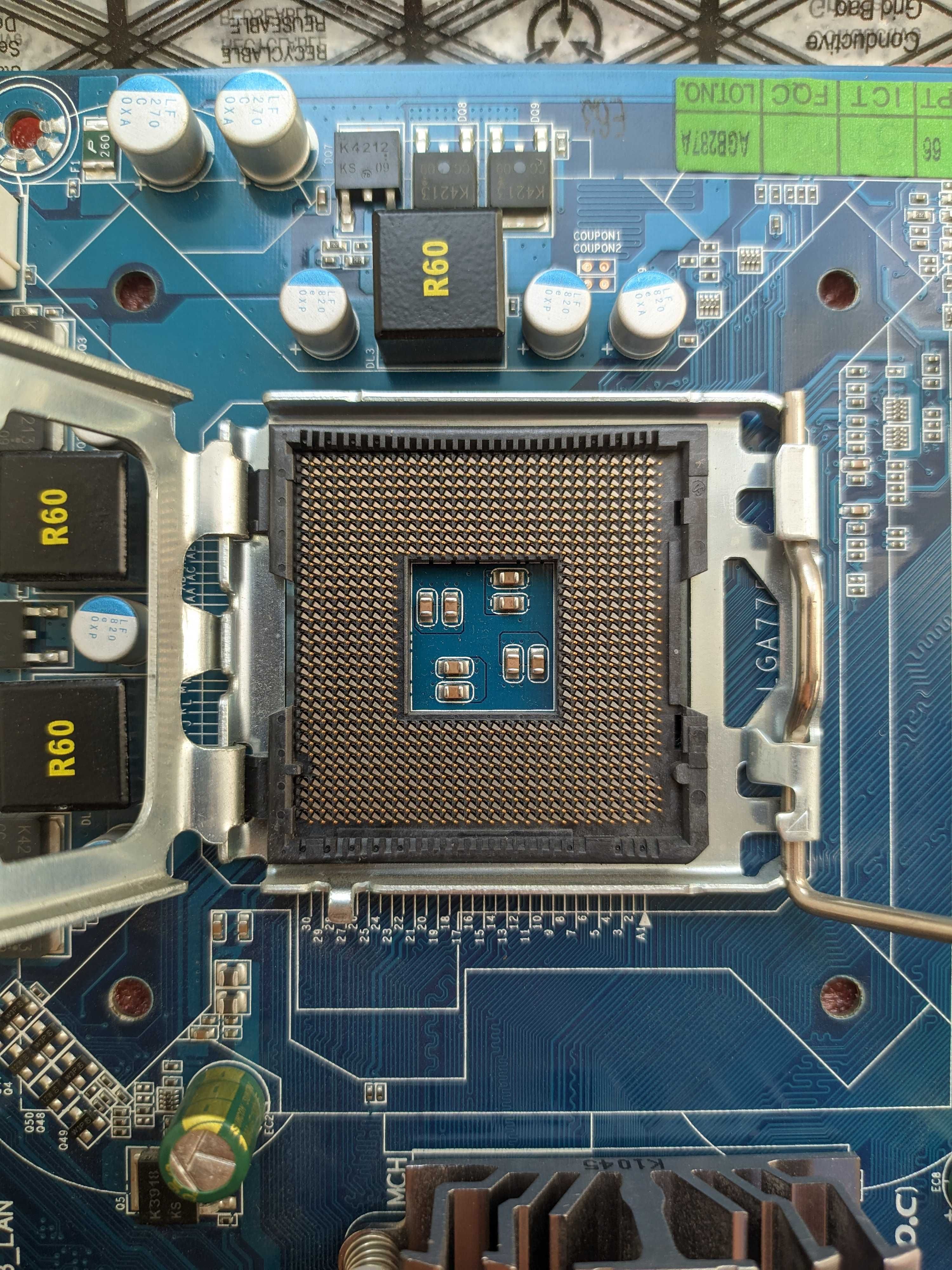 Материнская плата Gigabyte + CPU (with cooler) + RAM