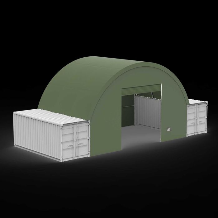 Cort container 10m x 6m pe containere de 20'