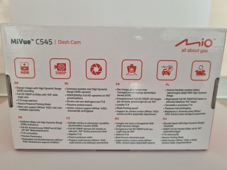 Mio C545 camera dash board
