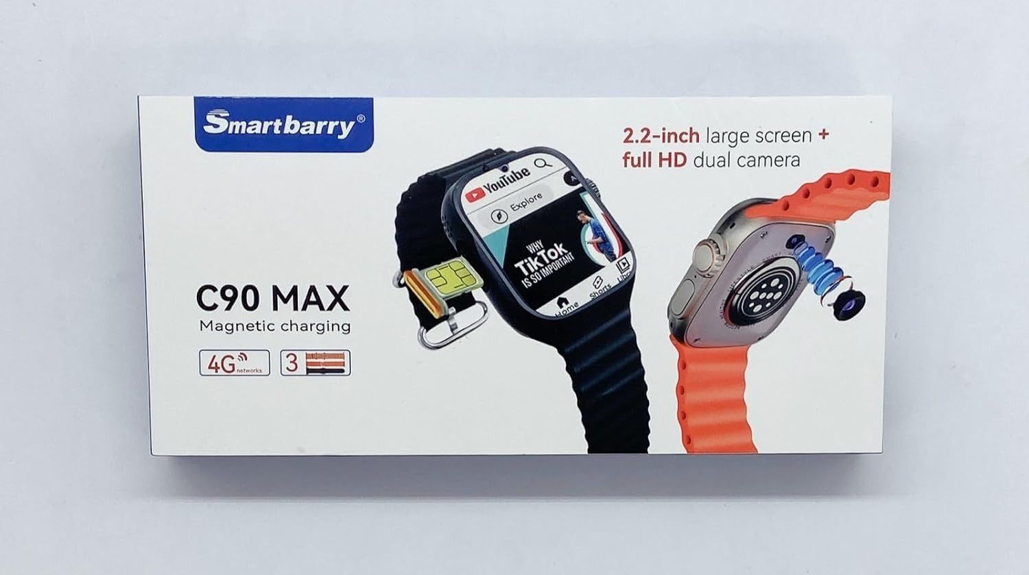 Smart Watch C90 Max, 4/64 GB, 4G Sim card, Умные смарт часы