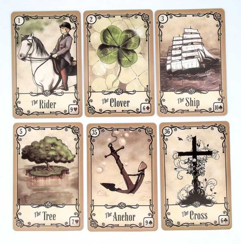 Ленорман: Under the Roses & Mystical Lenormand & Rana George Lenormand