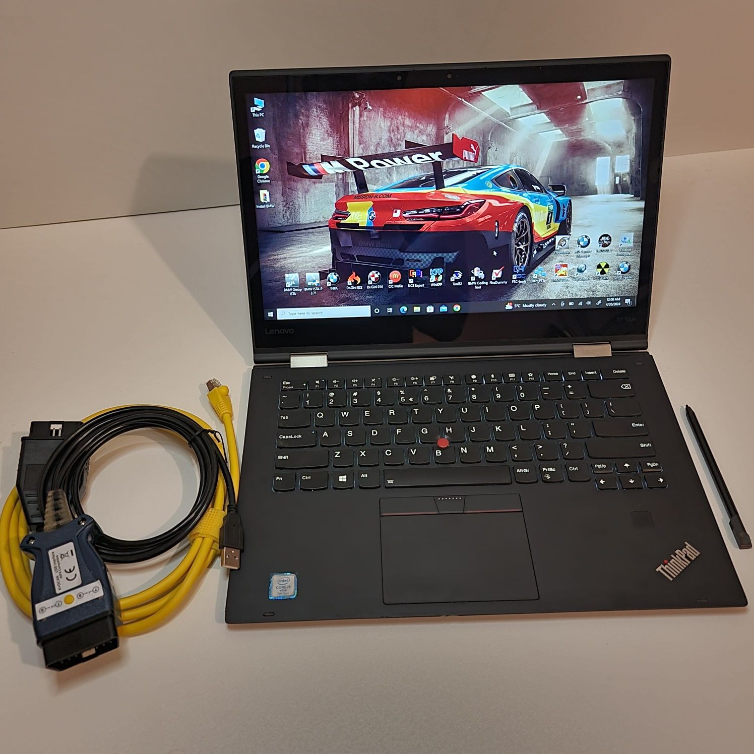 Diagnoză/Tester ISTA+FULL 512GB BMW cablu Enet & D-KAN+ laptop/tabletă