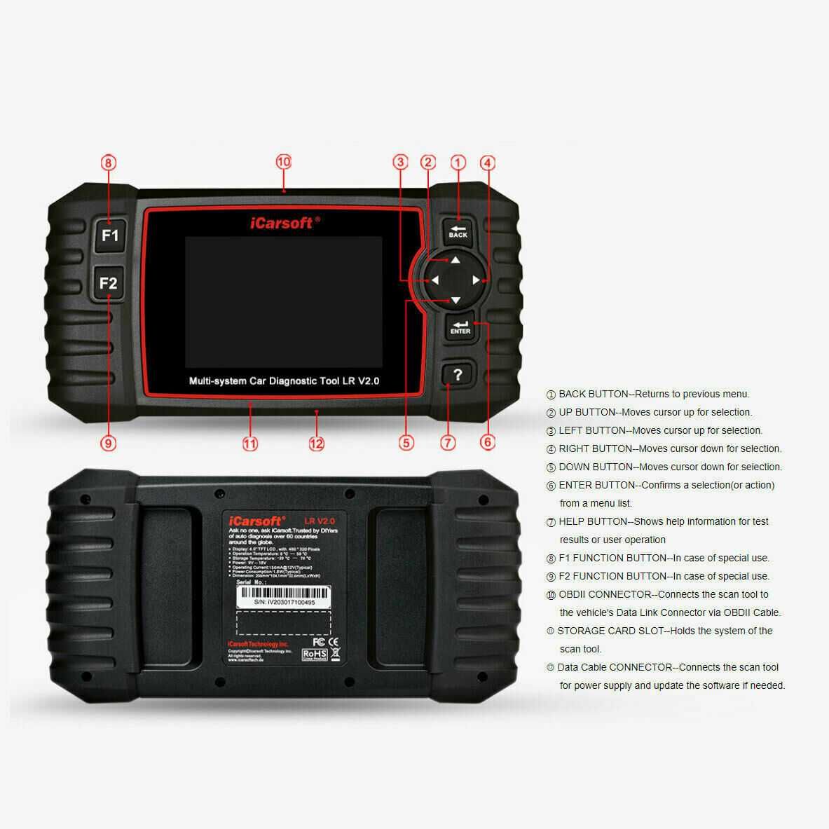 ICARSOFT LR V2.0 инструмент за диагностика LAND ROVER JAGUAR 2023