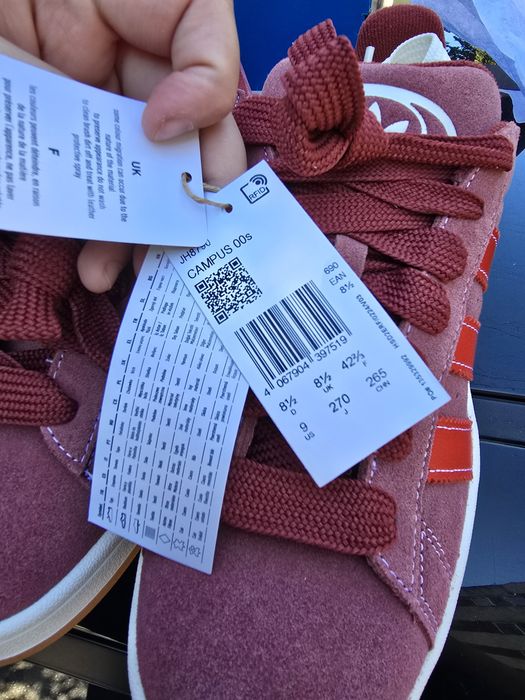 Adidas campus 00's 42 2/3 noi la cutie