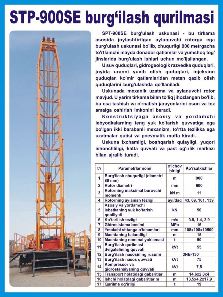 Буравой станок 10м дан 1000 метергача