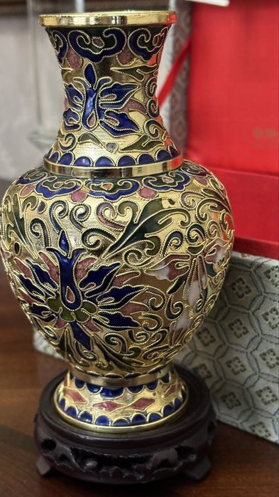 Vază Claisonne si vas decorativ japonez ,,Satsuma “