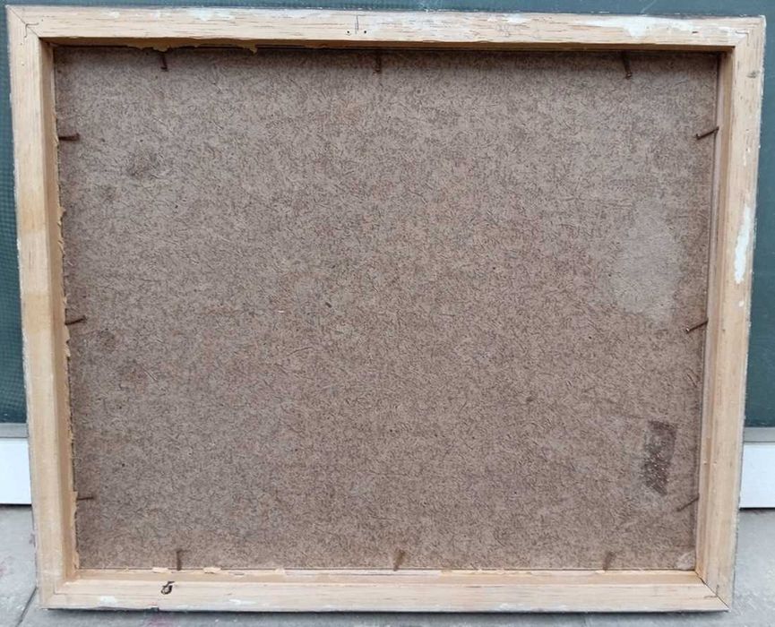 Tablou vechi - toamna in padure - semnat S. Mutzner