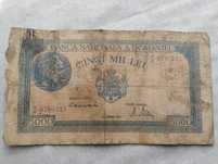 Vând bancnotă 5000 lei 1944