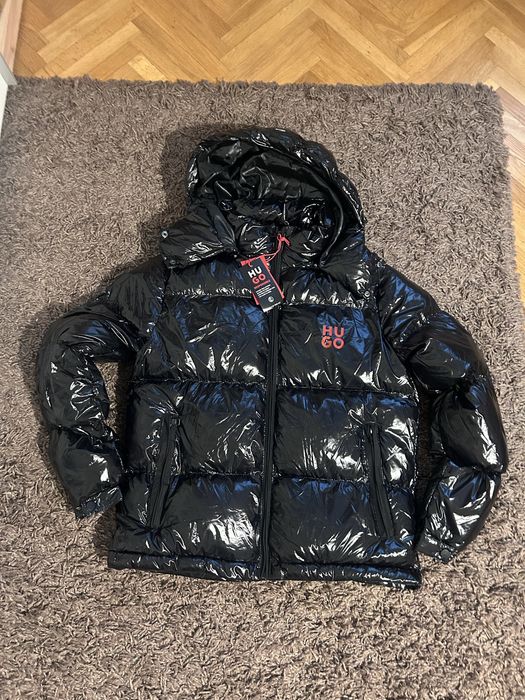 Geaca Hugo barbati groasa de iarna imprimeu fata spate