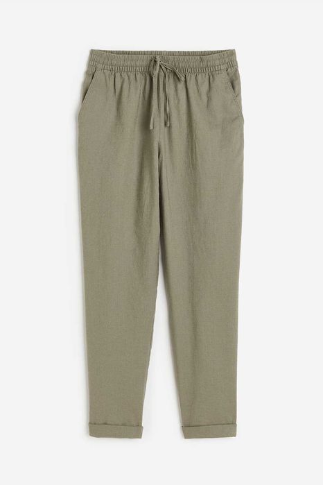 Новые джоггеры /брюки лен/хлопок H&M, размер XL /XXL (56/62)